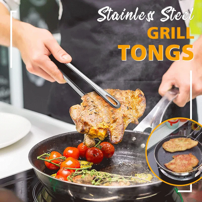 Multi-function Stainless Steel Grill Tongs