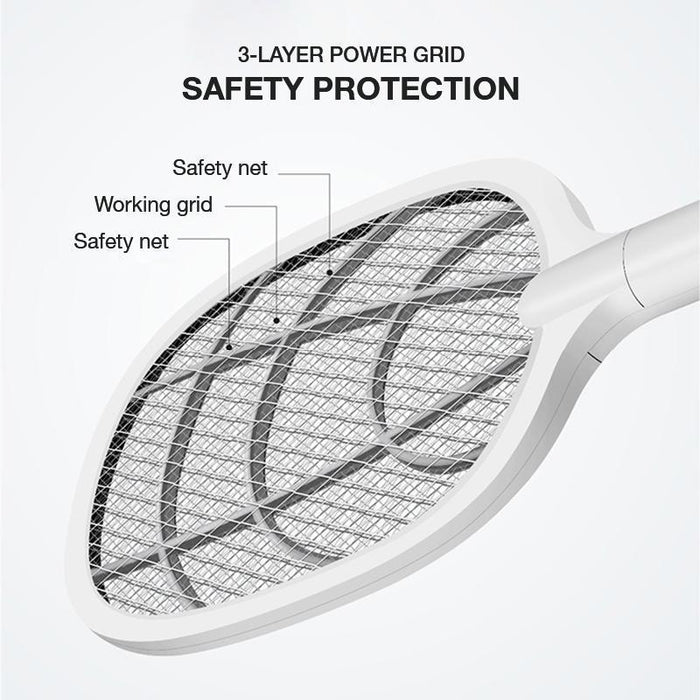 2-in-1 Electric Swatter & Night Mosquito Killing Lamp