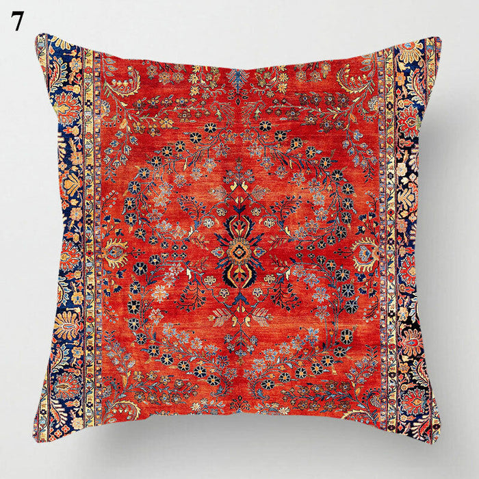 Ethnic Boho Mandala Print Linen Throw Pillow Case Sofa Cushion Cover Home Decor！