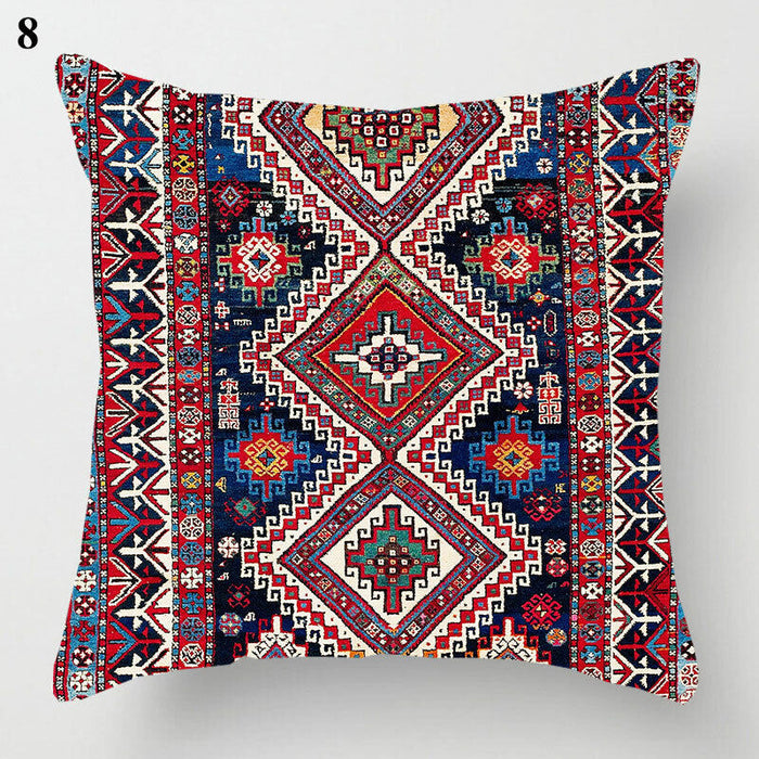 Ethnic Boho Mandala Print Linen Throw Pillow Case Sofa Cushion Cover Home Decor！