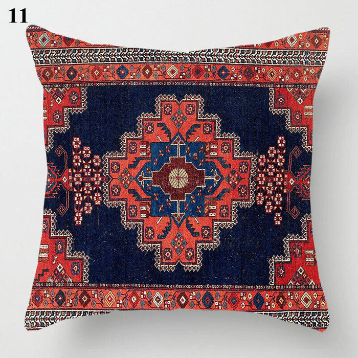 Ethnic Boho Mandala Print Linen Throw Pillow Case Sofa Cushion Cover Home Decor！