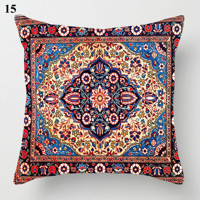 Ethnic Boho Mandala Print Linen Throw Pillow Case Sofa Cushion Cover Home Decor！