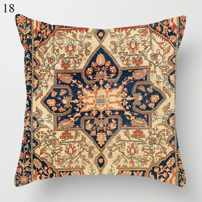 Ethnic Boho Mandala Print Linen Throw Pillow Case Sofa Cushion Cover Home Decor！