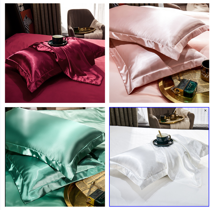 Silken Dreams: Luxe Pillowcase Set for Home Decor & Bedding - 1/2PCS