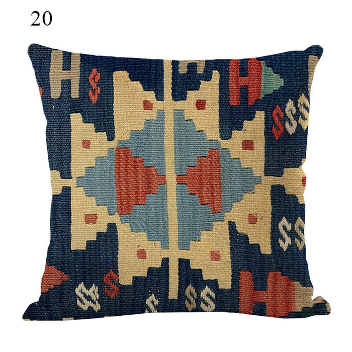 Ethnic Boho Mandala Print Linen Throw Pillow Case Sofa Cushion Cover Home Decor！