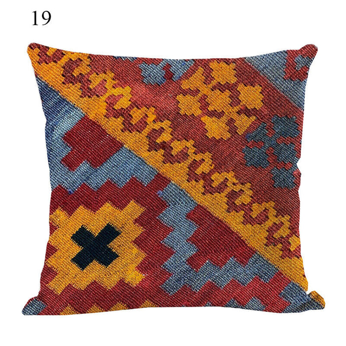 Ethnic Boho Mandala Print Linen Throw Pillow Case Sofa Cushion Cover Home Decor！