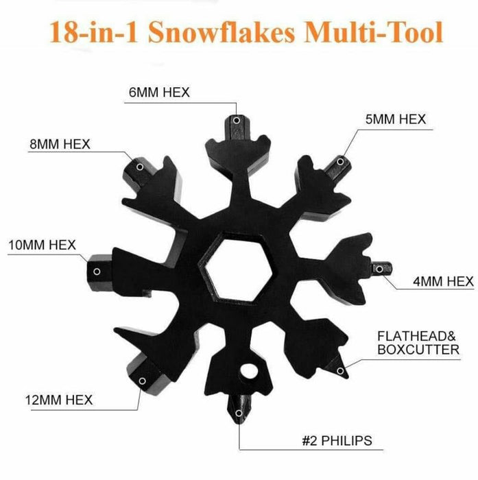 18-in-1 Snowflake Multi-Function Tool