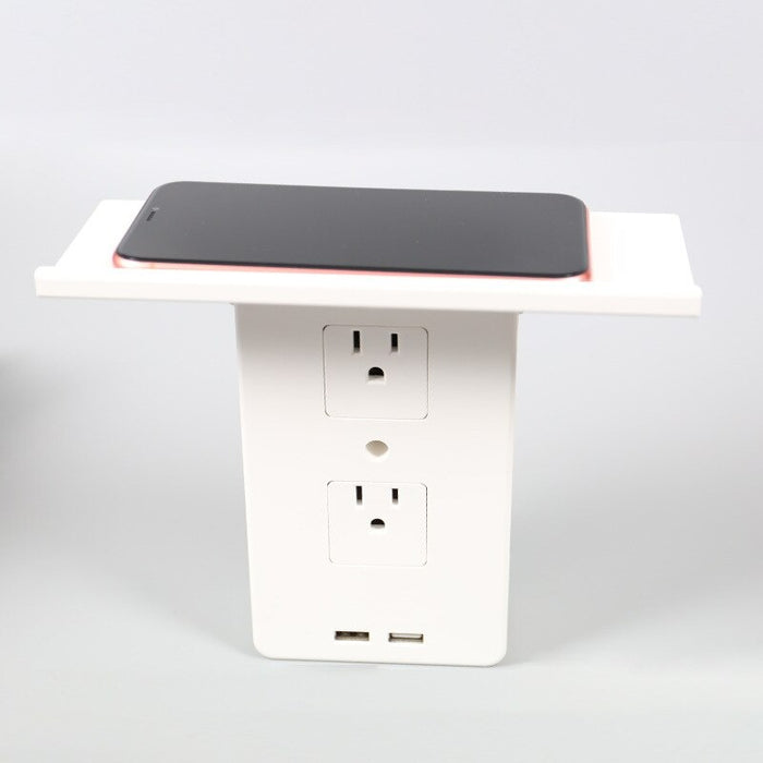 Multi-plug Socket Shelf Rack with 2 USB Charging Ports