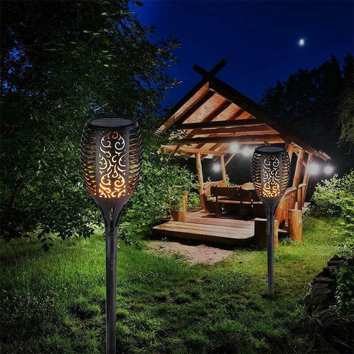 Solar Flickering Flame Garden Lamp
